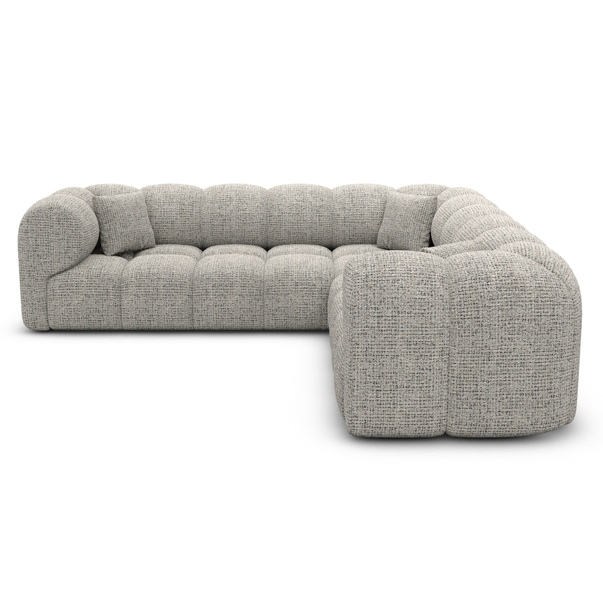 Sofa Claude Corner Form - BOUCLE COCO Off Grey - View 2