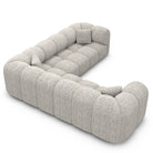 Sofa Claude Corner Form - BOUCLE COCO Off Grey - View 3