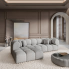 Sofa Claude L Form - BOUCLE COCO Off Grey / Left - Room View