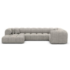 Sofa Claude U Form - BOUCLE COCO Off Grey / Left - View 2