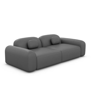 REAL LEATHER Dark Grey