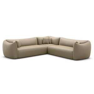 REAL LEATHER Dark Beige