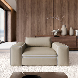 REAL LEATHER Dark Beige