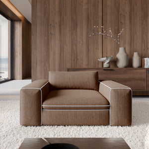 STRUCTURED FABRIC Brown