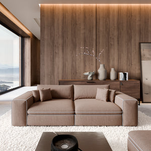 STRUCTURED FABRIC Brown
