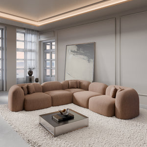 STRUCTURED FABRIC Brown