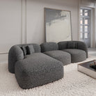 Sofa Madera L Form - BOUCLE Graphite / Left - Room View