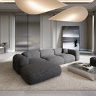 Sofa Monaco L Form - BOUCLE Graphite / Left - Room View