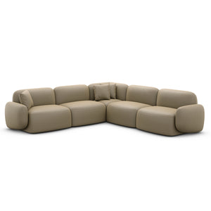 REAL LEATHER Dark Beige