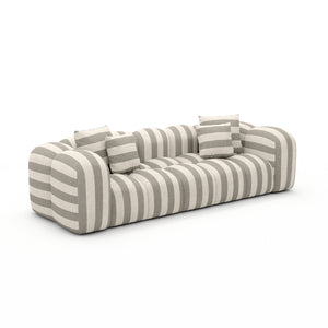 LINEN Stripes Beige Sand