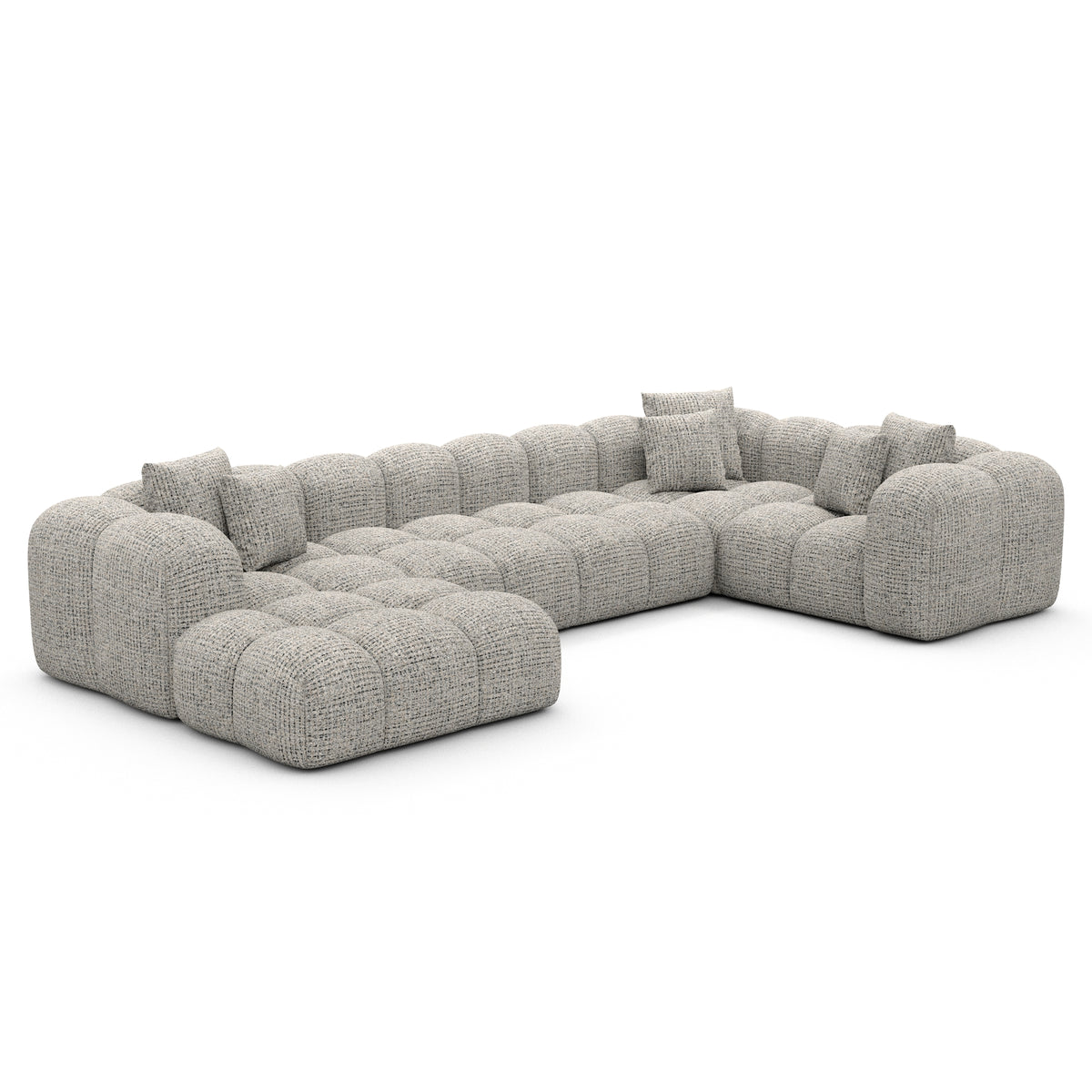 Sofa Sueno U Form - BOUCLE COCO Off Grey / Left - View 1