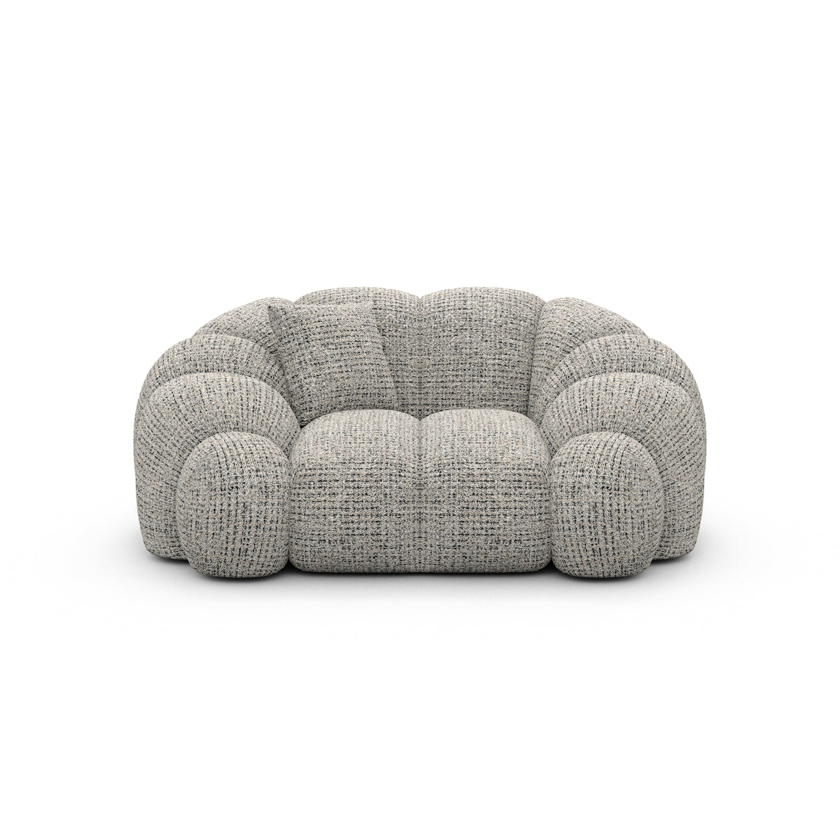Sofa Velora 1 Seater - BOUCLE COCO Off Grey - View 2