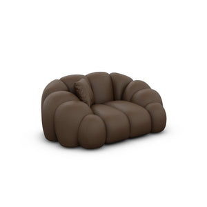 REAL LEATHER Dark Brown