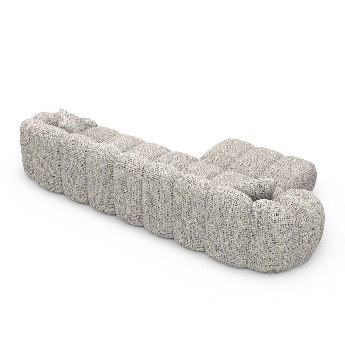 Sofa Velora L Form - BOUCLE COCO Off Grey / Left - View 3