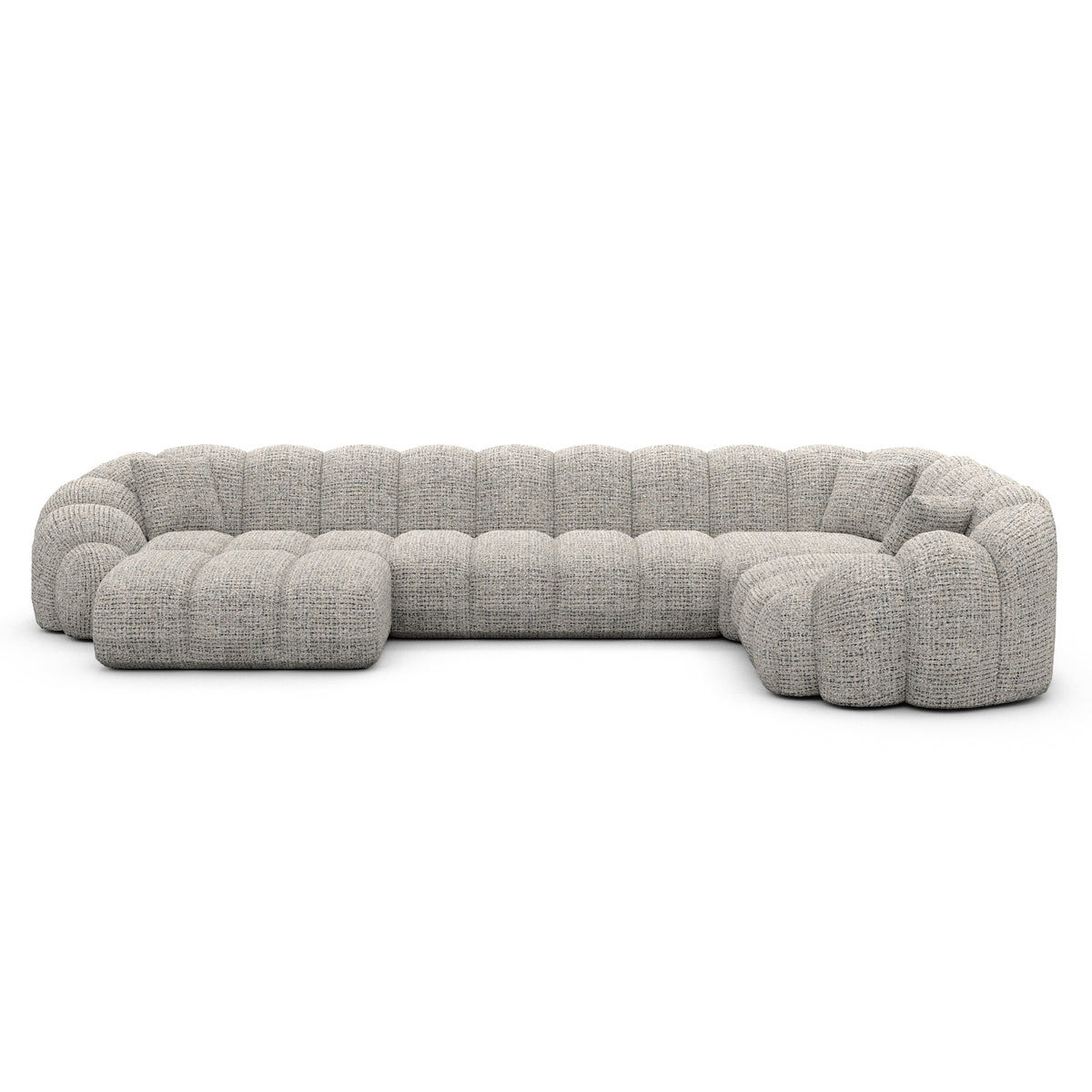 Sofa Velora U Form - BOUCLE COCO Off Grey / Left - View 2