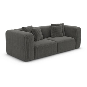 CORD VELVET Dark Grey