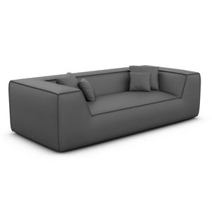 REAL LEATHER Dark Grey