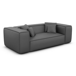 REAL LEATHER Dark Grey