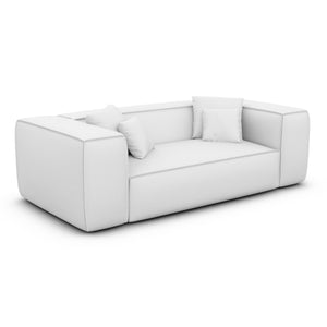 REAL LEATHER White