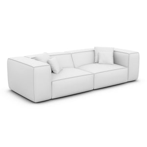 REAL LEATHER White